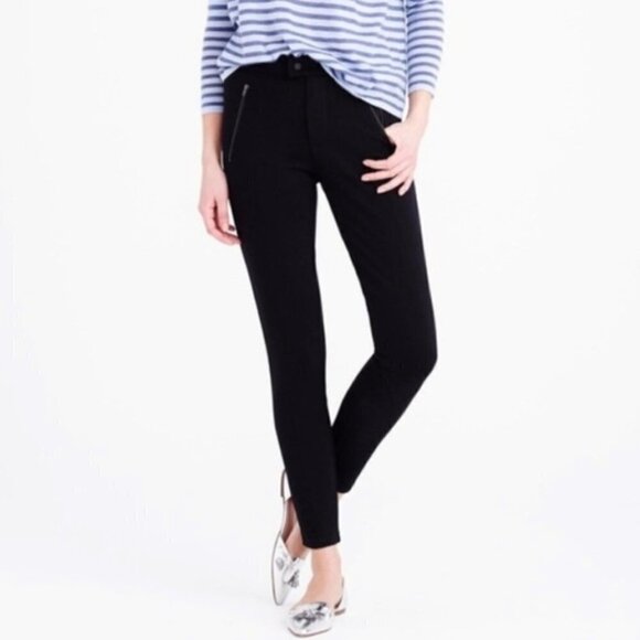 J.Crew Pixie Black Zipper Pocket Legging Pants 00S - Picture 14 of 14
